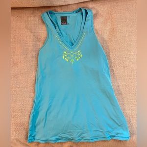 Brand new lucky in love embroidered tennis tank